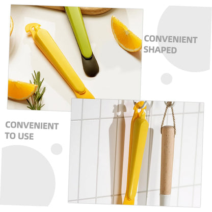 Orange Peeler - Citrus Peeler - Fruit Peeler - Kitchen Tool - Grapefruit Opener - Peel Remover - Plastic Peeling Knife - Kitchen Accessories - Citrus Fruit Tool - Handy Kitchen Utensils - Fruit Preparation - Mandarin Peeler - Yellow and Green - 2 Pieces - Image 6
