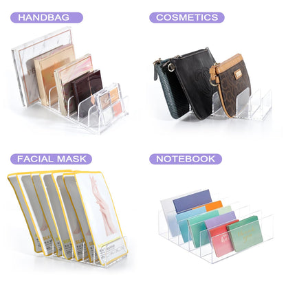 Makeup Organizer - Eyeshadow Palette Holder - Cosmetics Storage - Drawer Organizer - Letter Stand - Desk Accessories - Makeup Box - Bathroom Storage System - Sorting Tray - Acrylic Holder - Transparent - 1 Piece - Image 5