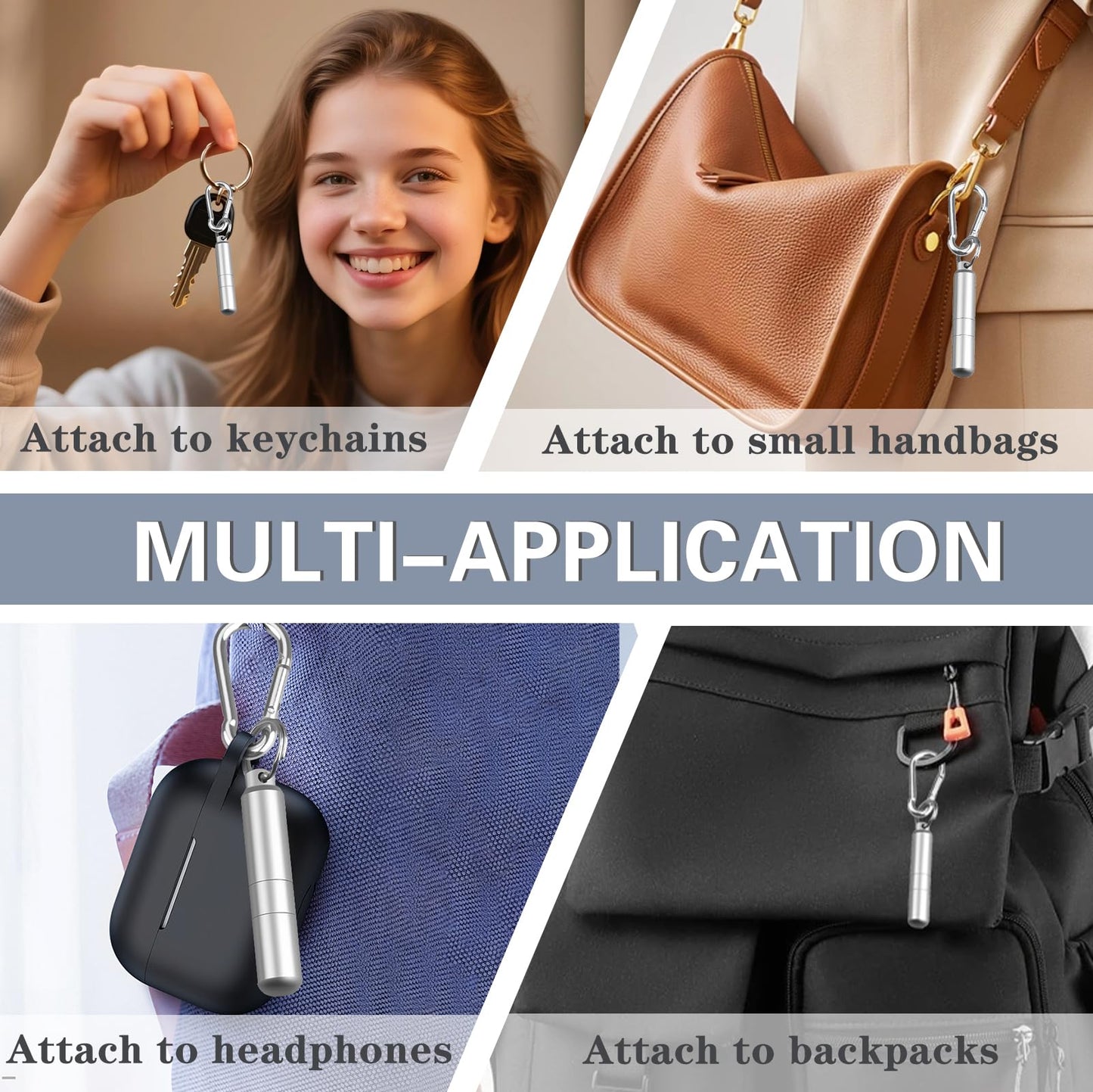 SIM card ejector—Earphone cleaning pen—Keychain cleaner—Mobile phone earphone cleaner—Bluetooth cleaner—Earbud cases—SIM card ejector—SIM eject pin—2-in-1 EDC eject pin reset tool (without carabiner) - Image 8