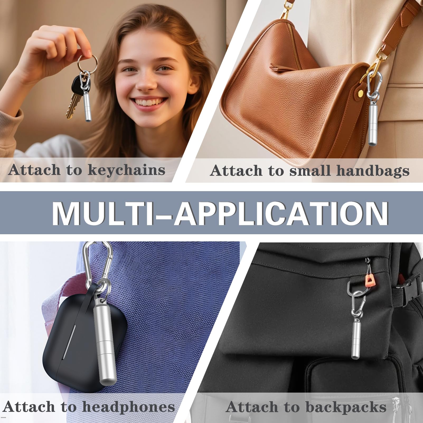 SIM card ejector—Earphone cleaning pen—Keychain cleaner—Mobile phone earphone cleaner—Bluetooth cleaner—Earbud cases—SIM card ejector—SIM eject pin—2-in-1 EDC eject pin reset tool (without carabiner) - Image 8