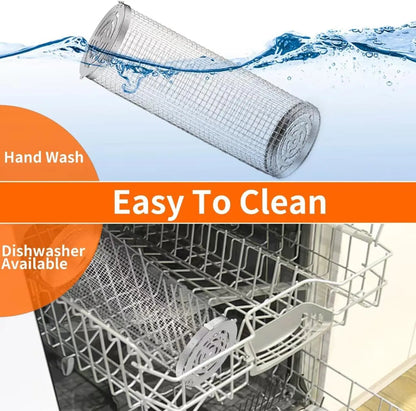 2-in-1 Glass Oil Sprayer and Pourer for Olive Oil, Vinegar and Dressings, Leak-Resistant Kitchen Bottle for Air Frying, Silver - Image 4