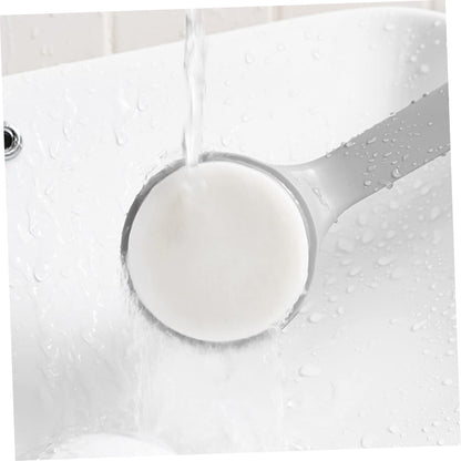 Back Brush with Long Handle - Bath Brush - Shower Brush - Back Scrubber - Bath Sponge on Handle - Back Scrubber - Bathroom Accessories - Shower Sponge - Sponge with Handle - Back Sponge - Bathroom Supplies - Scrubbing - Hangable - Gray - 2 Pieces - Image 8