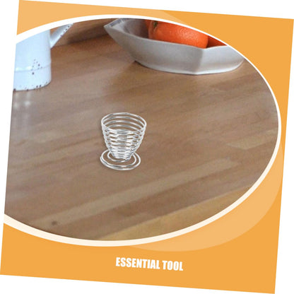 Egg Taper - Egg Cup - Egg Opener - Egg Shell Breaker - Egg Holder - Egg Cracker - Breakfast - Kitchen Utensils - Egg Beater - Kitchen Gadgets - Soft-Boiled Egg - Egg Cracker - Egg Slicer - Dishwasher Safe Stainless Steel - Silver - 2 Piece Set - Image 7