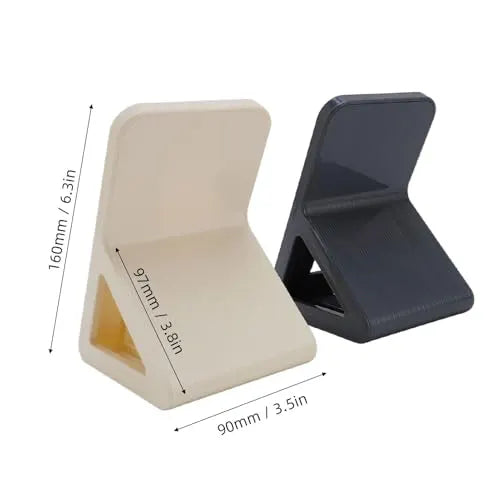 2 Pieces Wall-Mounted Shower Footrest and Shoe Bench for Bathrooms, Foot Washing, Shaving and Space-Saving Storage, Black and White - Image 6