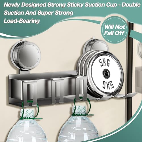 Toothbrush holder - Wall shelf - Bath shelf - Shower rack - Hair dryer shelving unit - Bathroom rack - Storage rack - Storage basket - Organizer - Draining rack - Bathroom furniture - Bathroom - Toilet - Black - 1 piece - Image 5
