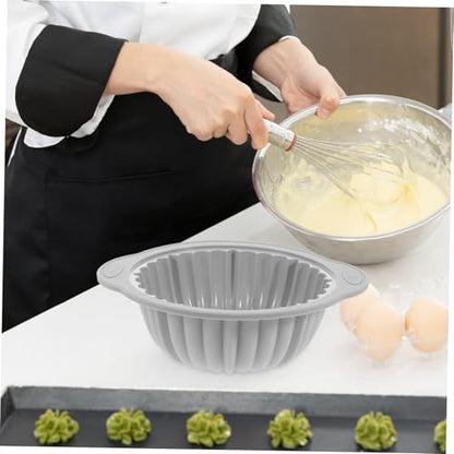 Baking - Baking supplies - Airfryer baking - Baking tray - Kitchen utensils - Baking pan - Cake molds - Silicone baking molds - Silicone baking mat - Silicone mold - Silicone kitchen utensils - Gray - Round - 1 piece - Image 5