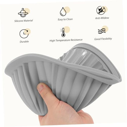 Baking - Baking supplies - Airfryer baking - Baking tray - Kitchen utensils - Baking pan - Cake molds - Silicone baking molds - Silicone baking mat - Silicone mold - Silicone kitchen utensils - Gray - Round - 1 piece - Image 7
