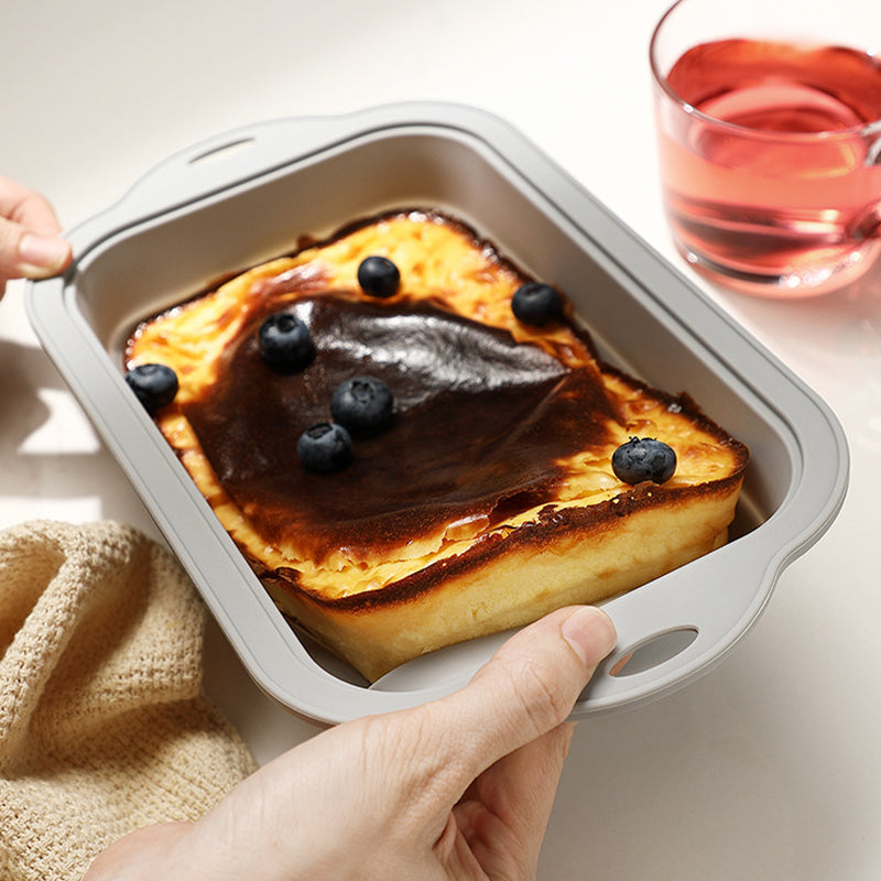 Baking - baking supplies - Airfryer baking - baking tray - Kitchen utensils - baking tin - cake tins - silicone baking tins - silicone baking mat - silicone mold - silicone kitchen utensils - Gray - rectangular baking tin - 1 piece - Image 4
