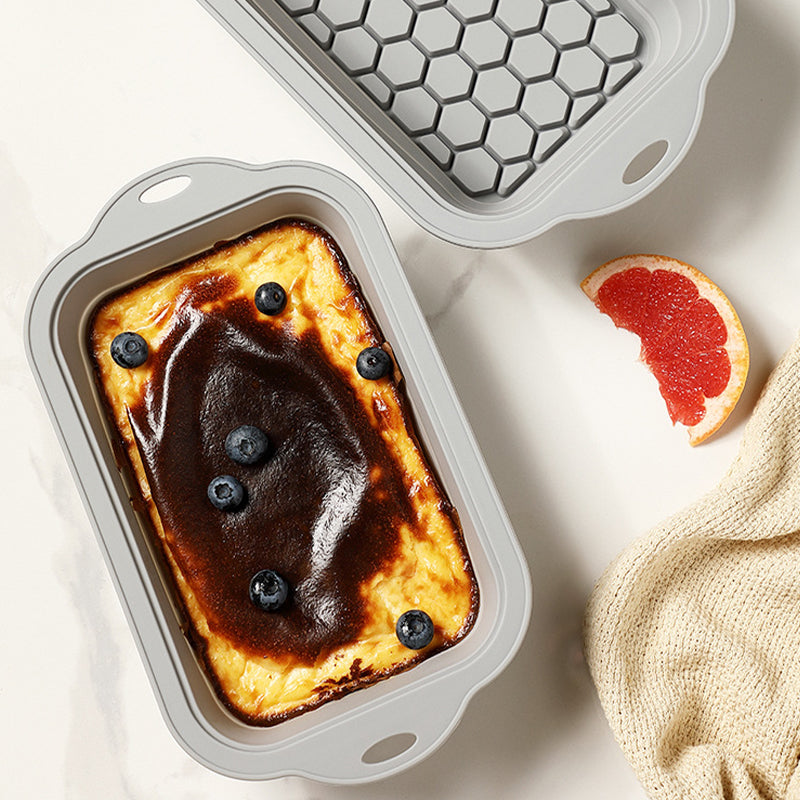Baking - baking supplies - Airfryer baking - baking tray - Kitchen utensils - baking tin - cake tins - silicone baking tins - silicone baking mat - silicone mold - silicone kitchen utensils - Gray - rectangular baking tin - 1 piece - Image 6