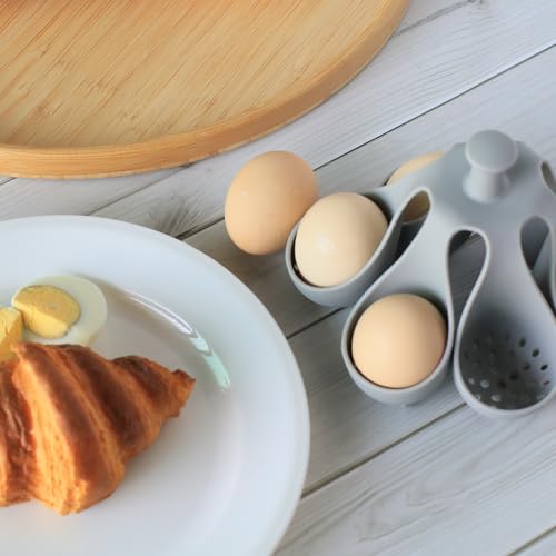Egg cooker - baking supplies - egg cooker 6 eggs - egg carton - kitchen utensils - egg cooker - egg cooker mold - silicone egg cooker - silicone - silicone mold - silicone kitchen utensils - gray - 1 piece - Image 7