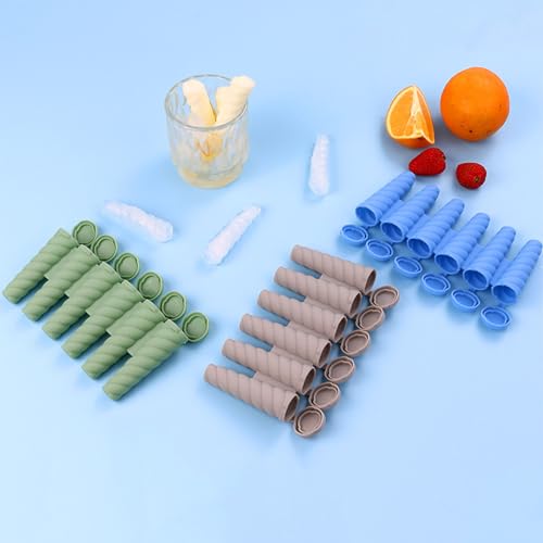 Ice cube tray - ice cubes - 6 ice cubes - ice cube makers - Kitchen utensils - ice cube tray with lid - silicone ice cube tray - silicone ice cubes - silicone - silicone mold - silicone kitchen utensils - Gray - Blue - Green - 3 pieces - Image 5