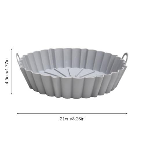 Baking - Baking supplies - Airfryer baking - Baking tray - Kitchen utensils - Baking pan - Cake moulds - Silicone baking moulds - Silicone baking mat - Silicone mould - Silicone kitchen utensils - Gray - Round baking tray - 1 piece - Image 5
