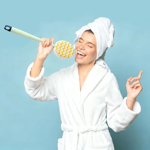 Brush - Bath brush - Shower brush - Scrub brush - Dry brush - Body brush - Long-handled brush - Sponge brush - Bath sponge - Scrubbing brush - Back scrub brush - Double-sided bath brush - Green - 1 piece - Image 7