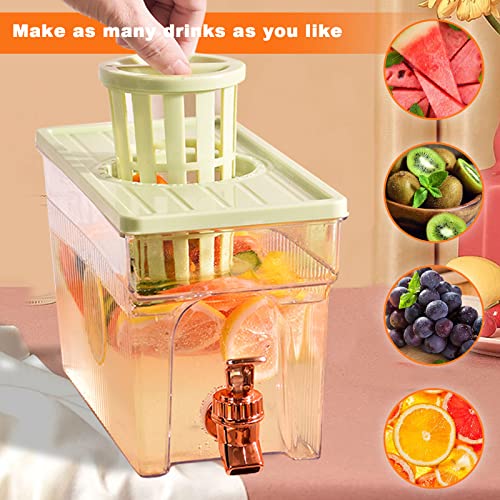 Water carafe - Cold water jug - Cold water dispenser - Teapot - Teapot with filter - Juice dispenser - Drinking jug - Drinking bottle - Water jug - Refrigerator - Drinks dispenser - Ice-cold juice dispenser - With tap - White - 1 piece - Image 6