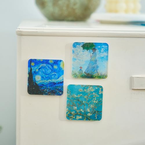 Fridge magnet set - DIY decoration - magnetic wall sticker - living room decoration - decoration - office decoration - party decoration - Christmas gifts - Christmas gifts for adults - Acrylic - Transparent - 5 cm x 5 cm - 24 pieces - Image 6