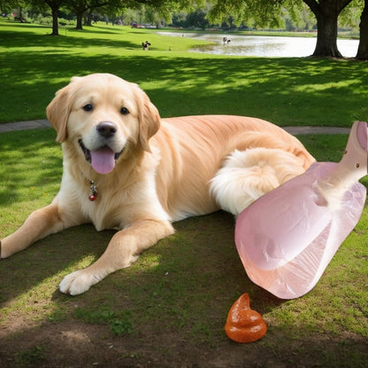 Dog Poop Bags - Poop Scoop - Small Dogs - Medium Dogs - Large Dogs - Dogs - Contactless - Hands-Free - Waste Disposal - Portable - Bring Your Own Bags - Pets - 2-in-1 with 2 Rolls of Bags and Dispenser - Pack of 2 - Image 5