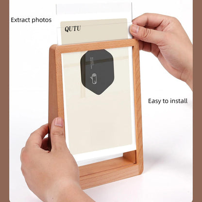 Photo frame - 3D photo frame - Wooden photo frame - Bedroom decoration - Living room decoration - Christmas decoration for indoors - Wooden - Transparent - 2 pieces - Image 6