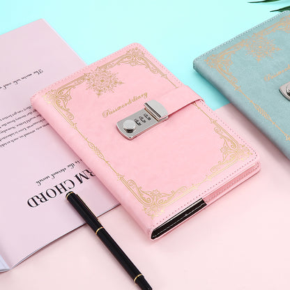 Diary - Journal - diary with lock - password book - Notebook - notebook A5 - diary for adults - books - Retro - Creative - Christmas gifts - Christmas gifts for adults - gift for women - gift for men -White - Image 5