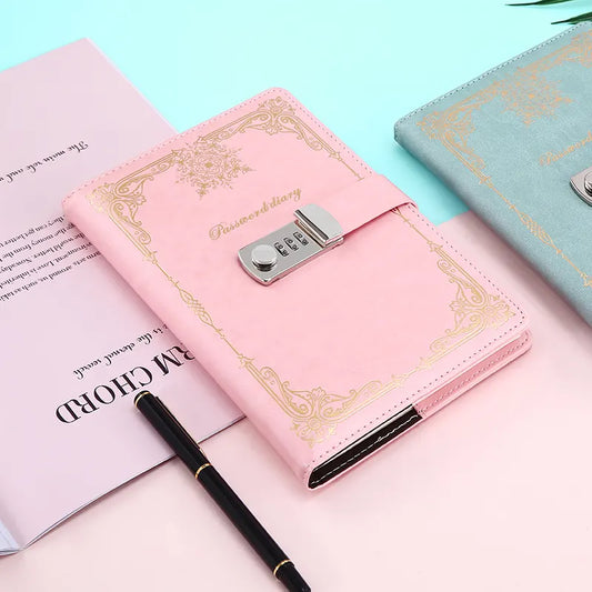 Diary - Journal - diary with lock - password book - Notebook - notebook A5 - diary for adults - books - Retro - Creative - Christmas gifts - Christmas gifts for adults - gift for women - gift for men - 1 piece - Image 6