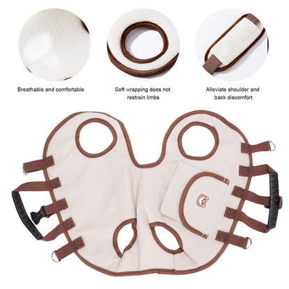 Dog Bag - Dog Carrier Bag - Dog Basket - Dog Cushion - Dog Coat - Dog Accessories - Cat Travel Basket - Dog Supplies - Puppy Bag - Dog Clothing - Cat Transport Box - Cat Basket - Travel Bag - White - 1 Piece - Image 2