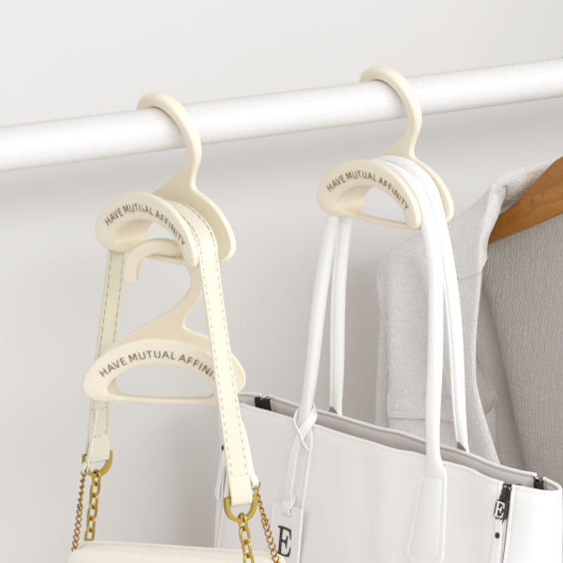 Bag Hanger - Wardrobe Organizer - Handbag Hanger - Clothes Hangers - Bag Storage - Coat Rack - Wardrobe Accessories - Shoulder Bag Holder - Bag Rack - Handbag Organizer - White - 5 pieces - Image 3