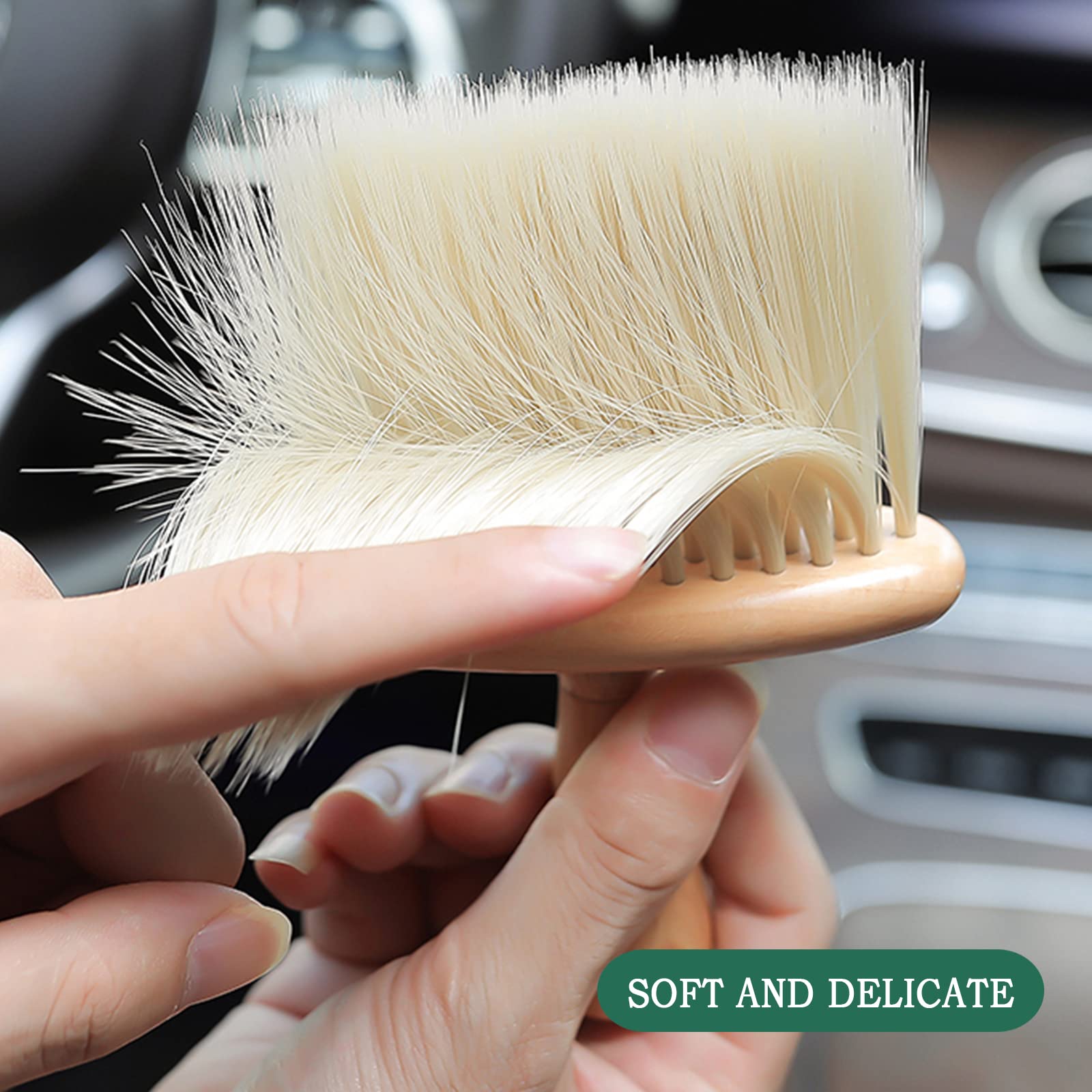 Detailing Brush - Car Interior Brush - Car Accessories - Dust Brush - Air Vent Cleaner - Car Polishing Supplies - Car Brush - Dashboard Brush - Cleaning Brush - 1 Piece - Image 3