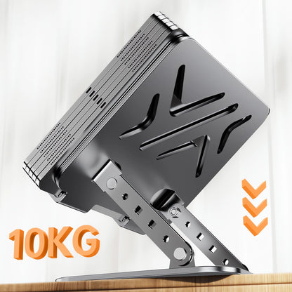 Laptop Stand - Laptop Riser - Desk Accessories - Notebook Stand - Laptop Holder - Office Supplies - Ergonomic Stand - Folding Stand - Laptop Support - Ventilation Stand - Black - 1 piece - Image 5