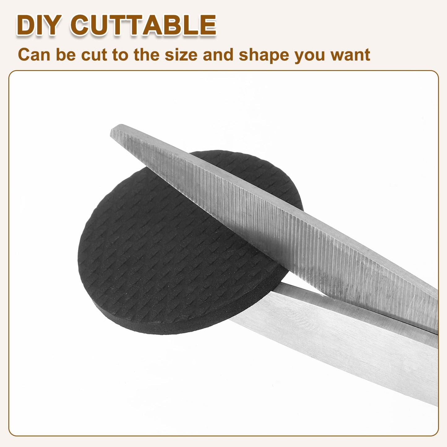 Floor protectors - Felt pads - Anti-slip - Chair caps - Chair leg protectors - Furniture felt - Rubber feet - Furniture glides - Felt pads for chairs - Self-adhesive felt pads - Black - 72 pieces - Image 3