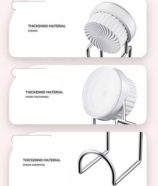 1 Piece Suction Cup Bathroom Hook with Holder for Towels, Sponges and Small Accessories, No-Drill Wall Storage for Kitchens, White - Image 3