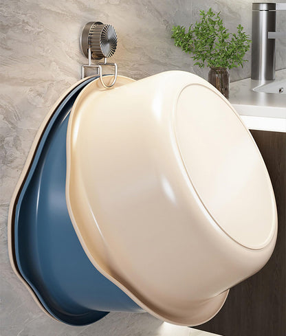 Bathroom Hooks - Towel Hook - Bathroom Accessories - Suction Cup Hooks - Sponge Holder - Kitchen Accessories - Hanging Hooks - Bathroom Organizer - Wall Hook - No Drilling - White - 1 Piece - Image 6