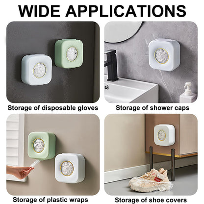 Cling film dispenser - Plastic bag holder - Kitchen organizer - Covers - Storage box - Foil holder - Wall mount - Cling film bags - Kitchen accessories - Dispenser - Storage container - Organizer - Storage - white - 1 piece - Image 5