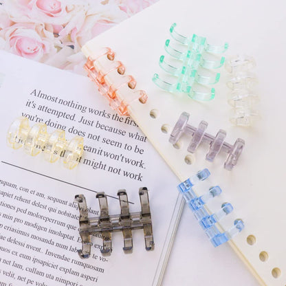 Binding Rings - Bookbinding Rings - Ring Binder - Loose-leaf Rings - Office Supplies - Scrapbooking - School Supplies - Notebook - Paper Organizer - Bookbinding - Craft Supplies - Paper Clip - 7 Colors - 7 Pieces - Image 5