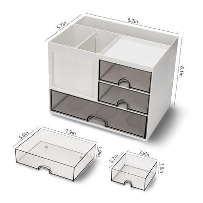 Desk organizer - Pen tray - Desk accessories - Drawer cabinet - School supplies - Office supplies - Storage box with drawers - Pen holders - Desk organizer - Storage system - Storage - white - 1 piece - Image 6