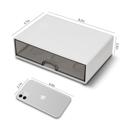 Desk organizer - Chest of drawers - Storage drawer - Office supplies - School supplies - Makeup organizer - Storage box - Desk accessories - Desk organizer - Storage system - Stacking tray - White - 1 piece - Image 6