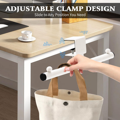 Headphone holder - Bag hook - Desk organizer - Headset holder - Desk accessories - Backpack holder - Gaming accessories - Headphone stand - Hanging hook - Office supplies - Bag hanger - White - 1 piece - Image 3