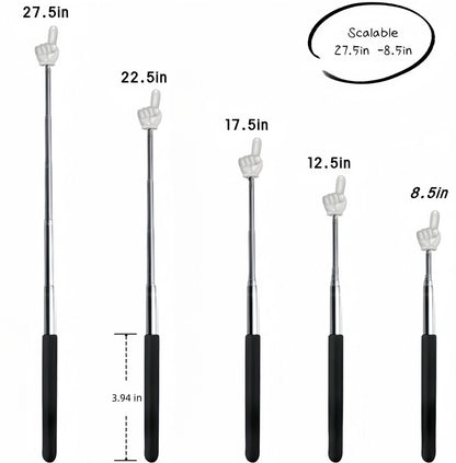 Pointer stick - Presentation pointer - Extendable pointer - Whiteboard accessories - Hand pointer - Blackboard pointer - Teaching materials - Office supplies - Teacher's gift - Digital whiteboard accessories - Pointer stick - 6 colors - 6 pieces - Image 2