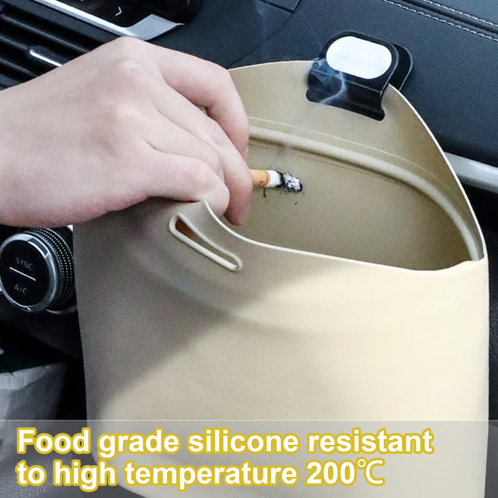 Umbrella holder - Car organizer - Scooter accessories - Car trash can - Mobility scooter bag - Umbrella cover - Storage bag - Bicycle accessories - Waterproof bag - Car accessories - Storage - Universal - White - 1 piece - Image 4