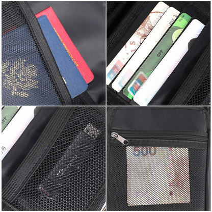 Document Organizer - Storage Bag with Combination Lock - Travel Folder - Documents - Passport Holder - Office Supplies - Security Bag - Water-Repellent - Tablet Storage - Administration - Holiday Accessories - Briefcase - Black - 1 Piece - Image 8