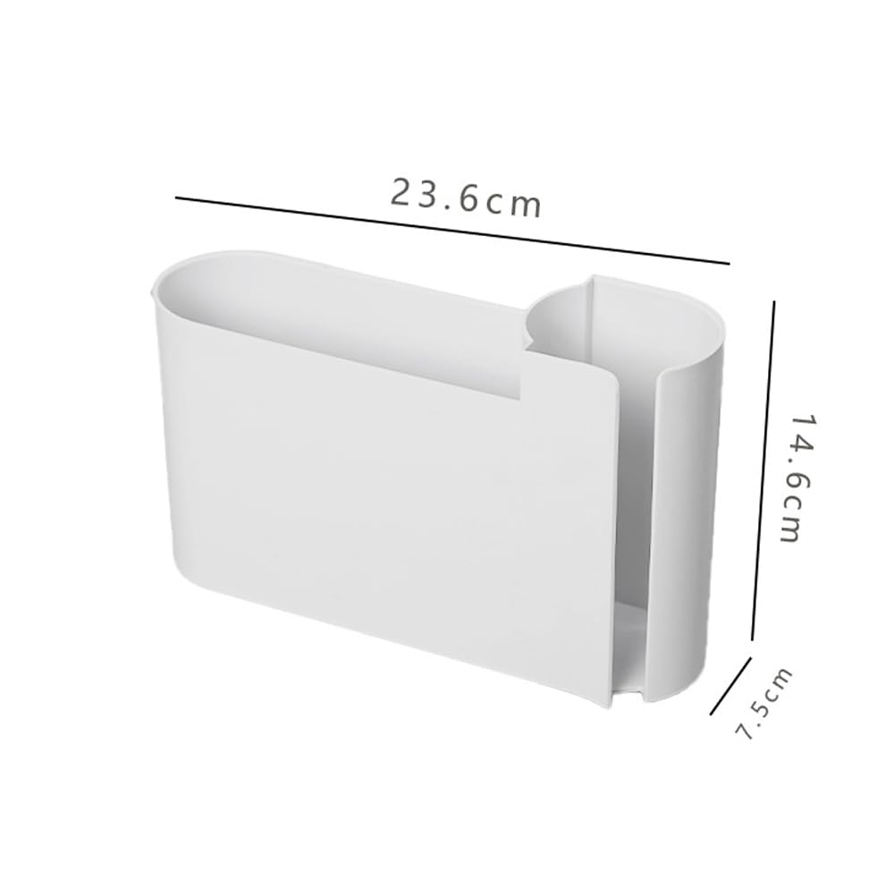 Kitchen Cabinet Organizer - Spice Rack - Door Rack - Kitchen Accessories - Storage Rack - Sink Cabinet Organizer - Garbage Bag Holder - No Drilling - Cabinet Interior - Kitchen Aid - Space Saving - Bathroom Organizer - Adhesive - White - Pack of 2 - Image 5