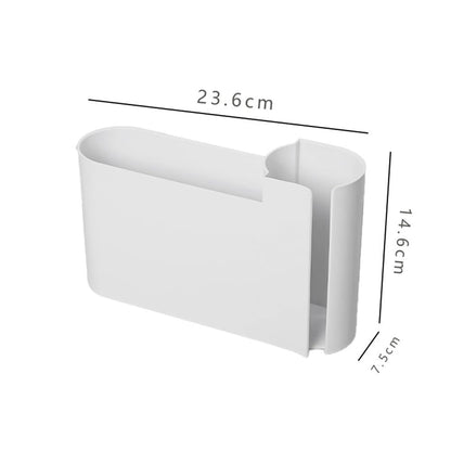 Kitchen Cabinet Organizer - Spice Rack - Door Rack - Kitchen Accessories - Storage Rack - Sink Cabinet Organizer - Garbage Bag Holder - No Drilling - Cabinet Interior - Kitchen Aid - Space Saving - Bathroom Organizer - Adhesive - White - Pack of 2 - Image 5