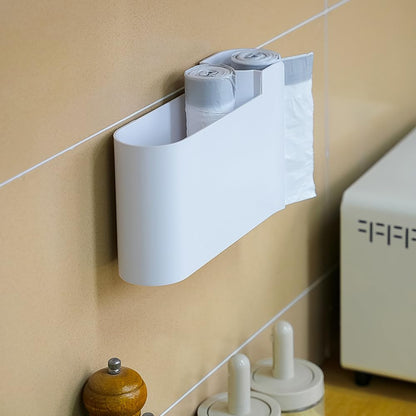 Kitchen Cabinet Organizer - Spice Rack - Door Rack - Kitchen Accessories - Storage Rack - Sink Cabinet Organizer - Garbage Bag Holder - No Drilling - Cabinet Interior - Kitchen Aid - Space Saving - Bathroom Organizer - Adhesive - White - Pack of 2 - Image 6