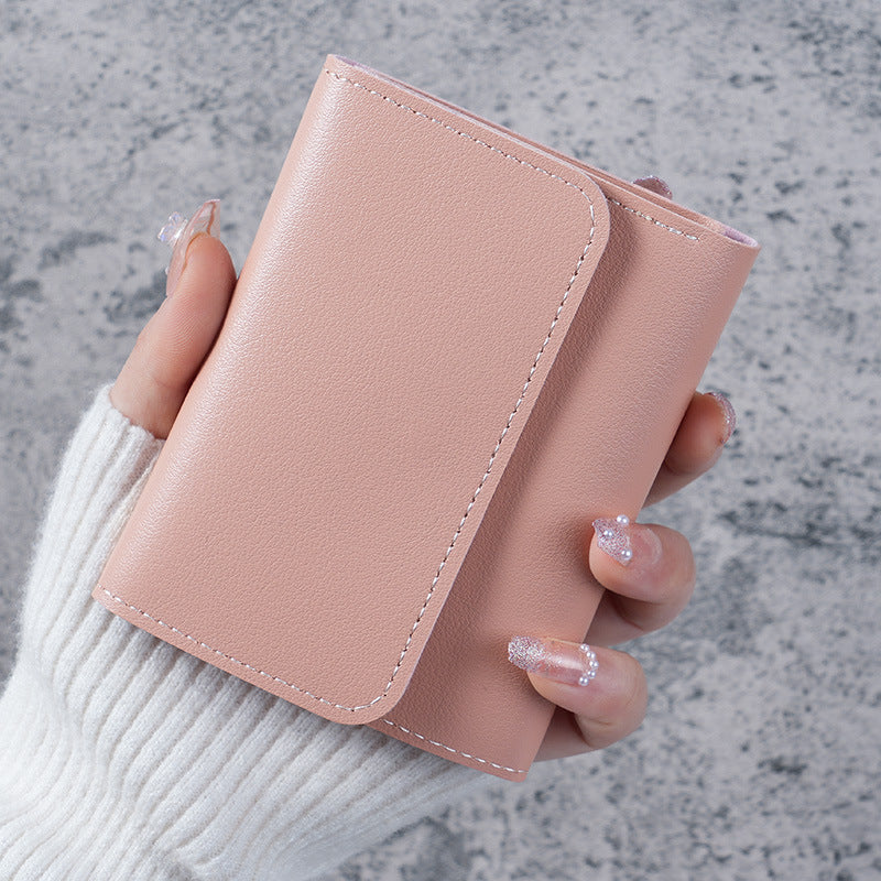 Women's Wallet - Small Women's Wallet - Card Holder - Mini Wallet - Flap Wallet - Faux Leather - Compact Size - Coin Compartment - Gift for Women - Stylish Design - Travel - Convenient Size - PU Leather - 6 Colors - Pack of 6 - Image 2