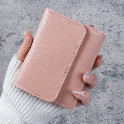 Women's Wallet - Small Women's Wallet - Card Holder - Mini Wallet - Flap Wallet - Faux Leather - Compact Size - Coin Compartment - Gift for Women - Stylish Design - Travel - Convenient Size - PU Leather - 6 Colors - Pack of 6 - Image 2