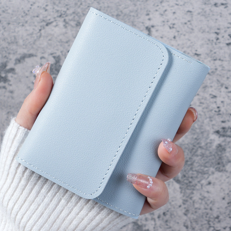 Women's Wallet - Small Women's Wallet - Card Holder - Mini Wallet - Flap Wallet - Faux Leather - Compact Size - Coin Compartment - Gift for Women - Stylish Design - Travel - Convenient Size - PU Leather - 6 Colors - Pack of 6 - Image 3