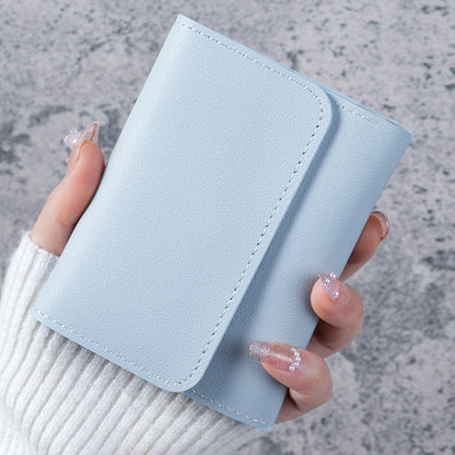 Women's Wallet - Small Women's Wallet - Card Holder - Mini Wallet - Flap Wallet - Faux Leather - Compact Size - Coin Compartment - Gift for Women - Stylish Design - Travel - Convenient Size - PU Leather - 6 Colors - Pack of 6 - Image 3