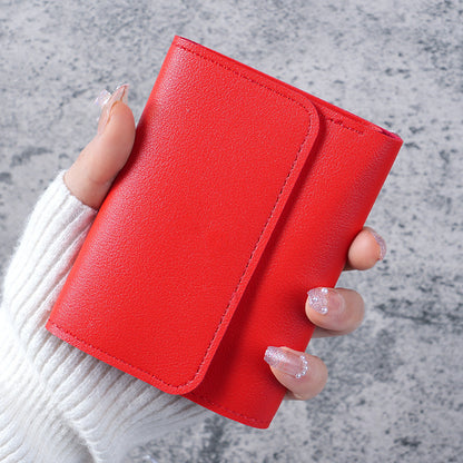 Women's Wallet - Small Women's Wallet - Card Holder - Mini Wallet - Flap Wallet - Faux Leather - Compact Size - Coin Compartment - Gift for Women - Stylish Design - Travel - Convenient Size - PU Leather - 6 Colors - Pack of 6 - Image 4