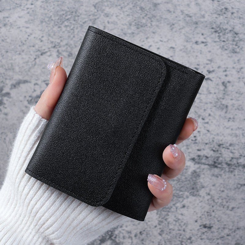 Women's Wallet - Small Women's Wallet - Card Holder - Mini Wallet - Flap Wallet - Faux Leather - Compact Size - Coin Compartment - Gift for Women - Stylish Design - Travel - Convenient Size - PU Leather - 6 Colors - Pack of 6 - Image 5