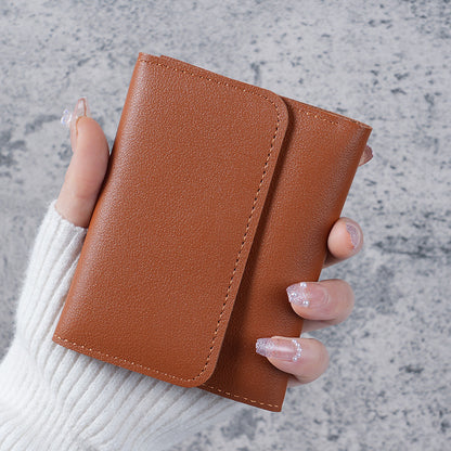Women's Wallet - Small Women's Wallet - Card Holder - Mini Wallet - Flap Wallet - Faux Leather - Compact Size - Coin Compartment - Gift for Women - Stylish Design - Travel - Convenient Size - PU Leather - 6 Colors - Pack of 6 - Image 6