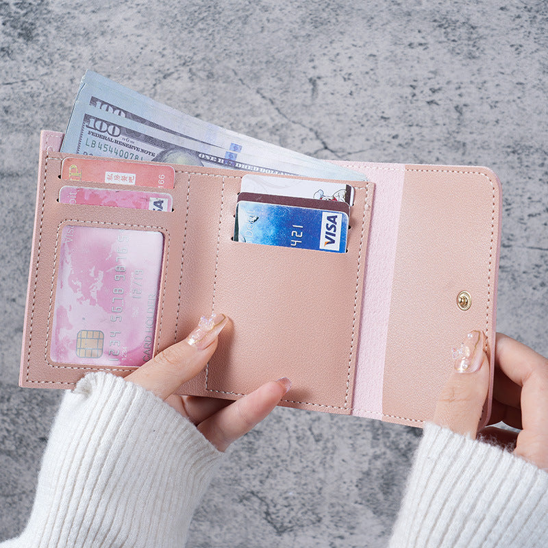 Women's Wallet - Small Women's Wallet - Card Holder - Mini Wallet - Flap Wallet - Faux Leather - Compact Size - Coin Compartment - Gift for Women - Stylish Design - Travel - Convenient Size - PU Leather - 6 Colors - Pack of 6 - Image 7