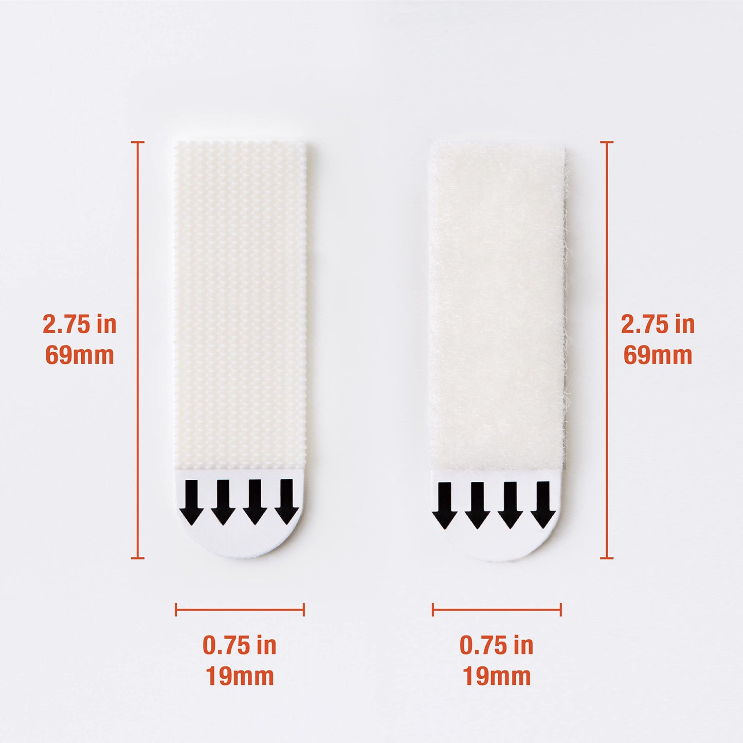 Picture Hanging Strips - No Drilling - Self-Adhesive Velcro - Hanging Picture Frames - Double-Sided Tape - Damage-Free Removal - Poster Strips - Hanging System - Wall Decoration - Strong Adhesive - White - 24 Pairs (48 Strips) - Image 2